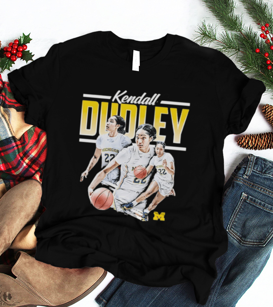Kendall Dudley Michigan Wolverines Women's Basketball NCAA Player 22 T-Shirt