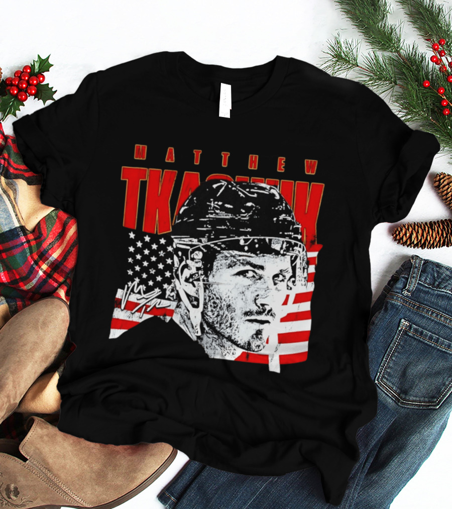 Matthew Tkachuk Usa Hockey Florida Stars And Stripes T-Shirt