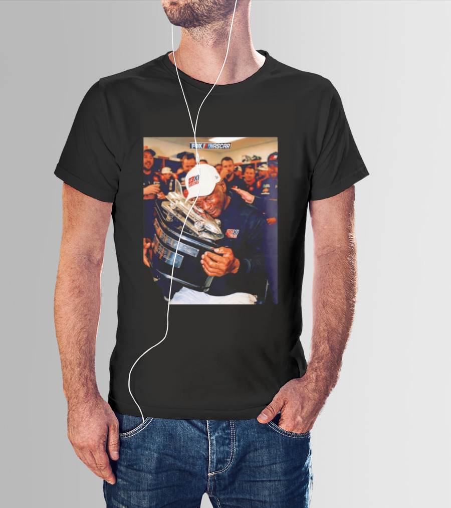 FOX NASCAR Michael Jordan 23XI Racing Daytona 500 Victory Celebration T-Shirt