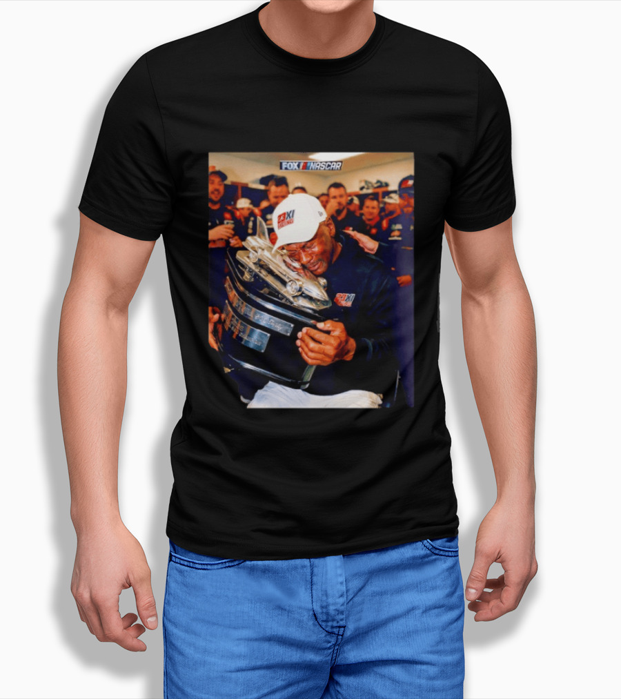 FOX NASCAR Michael Jordan 23XI Racing Daytona 500 Victory Celebration T-Shirt