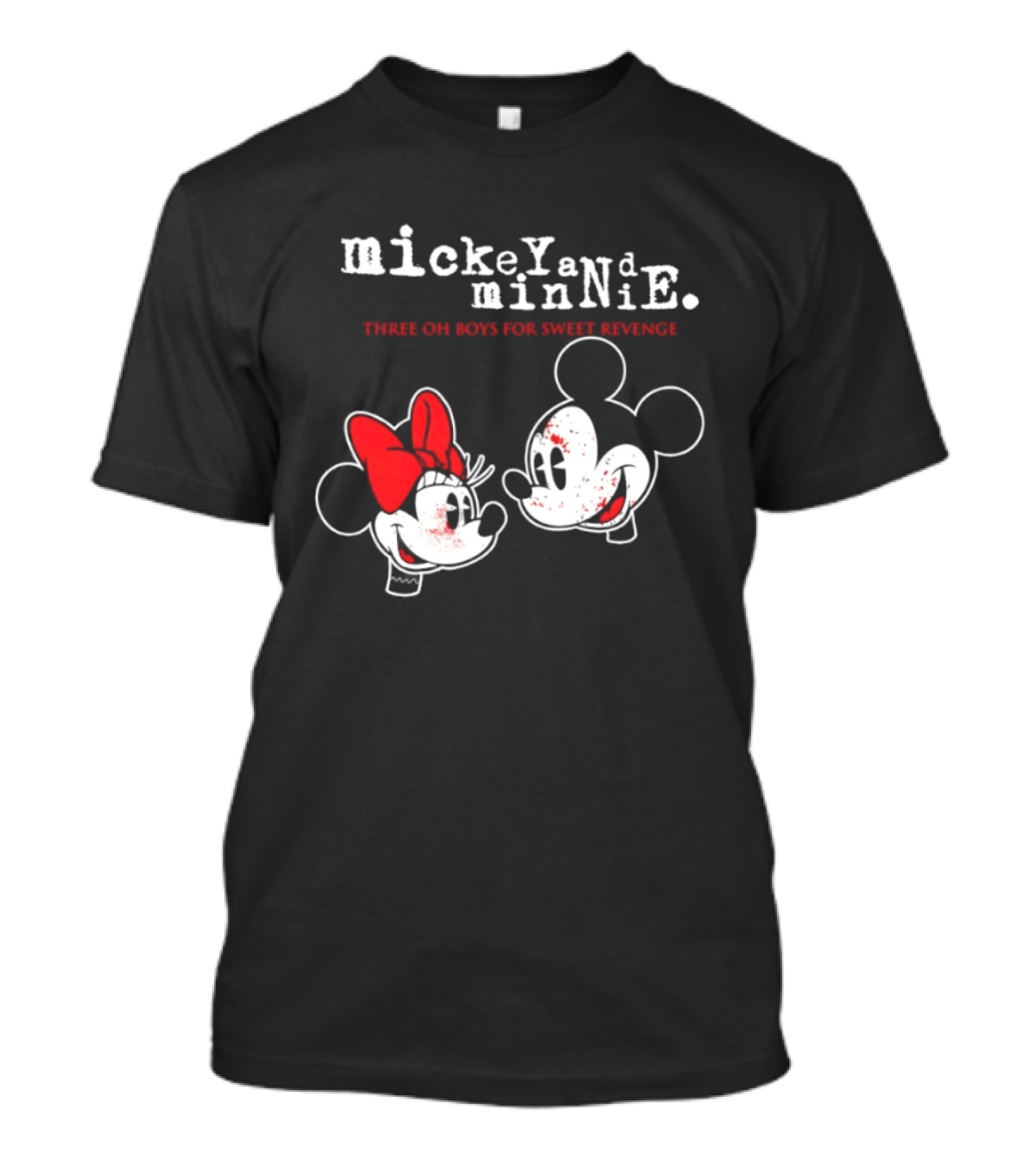 Mickey And Minnie Mouse Three Oh Boys For Sweet Revenge T-Shirt