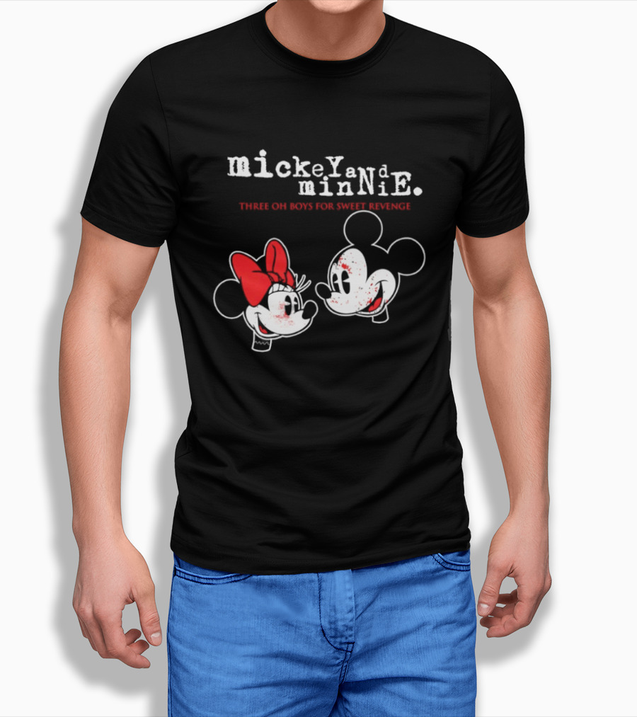 Mickey And Minnie Mouse Three Oh Boys For Sweet Revenge T-Shirt