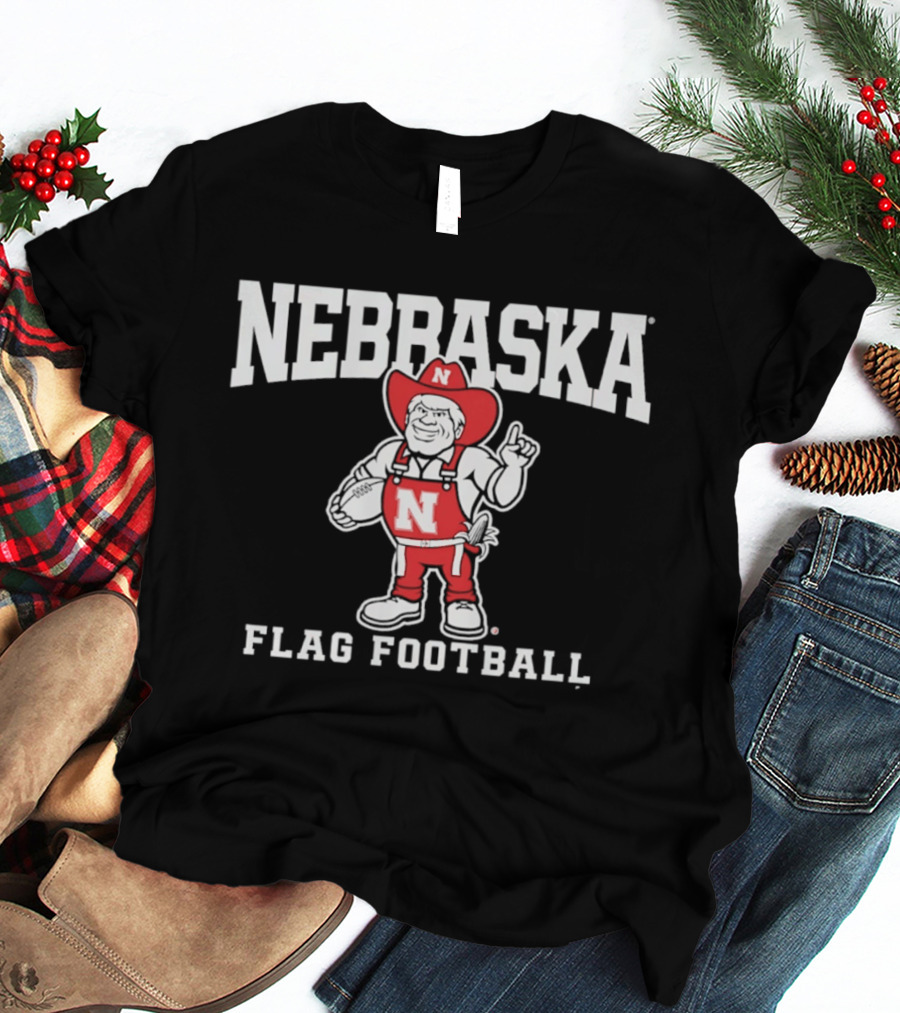 Nebraska Cornhuskers Flag Football T-Shirt