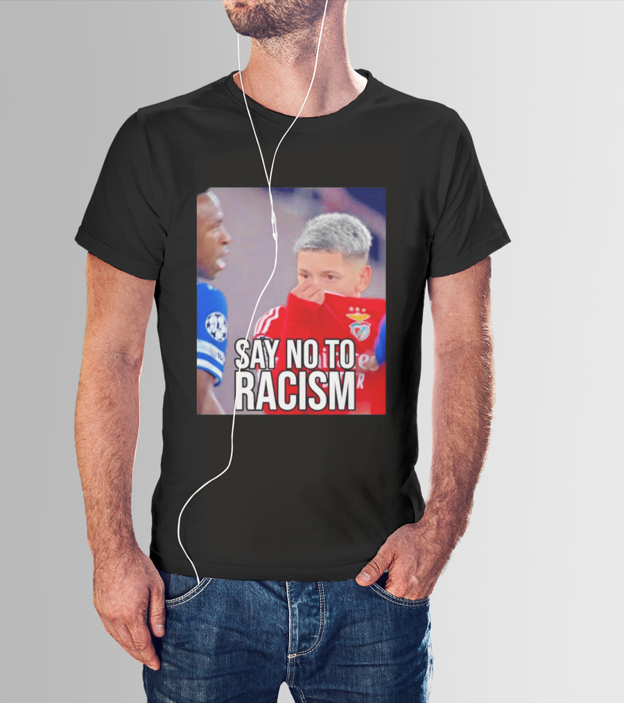 Say No To Racism Prestianni Benfica Soccer Awareness T-Shirt