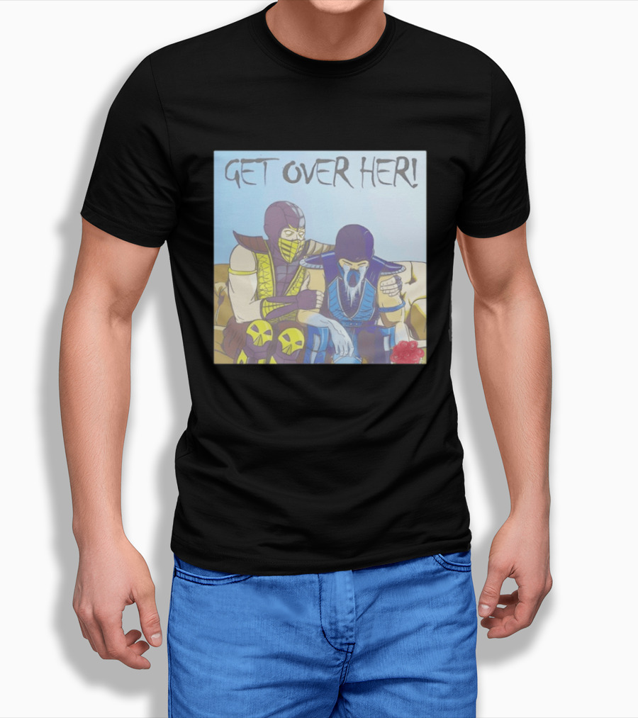 Get Over Her Scorpion Sub Zero Mortal Kombat Meme T-Shirt