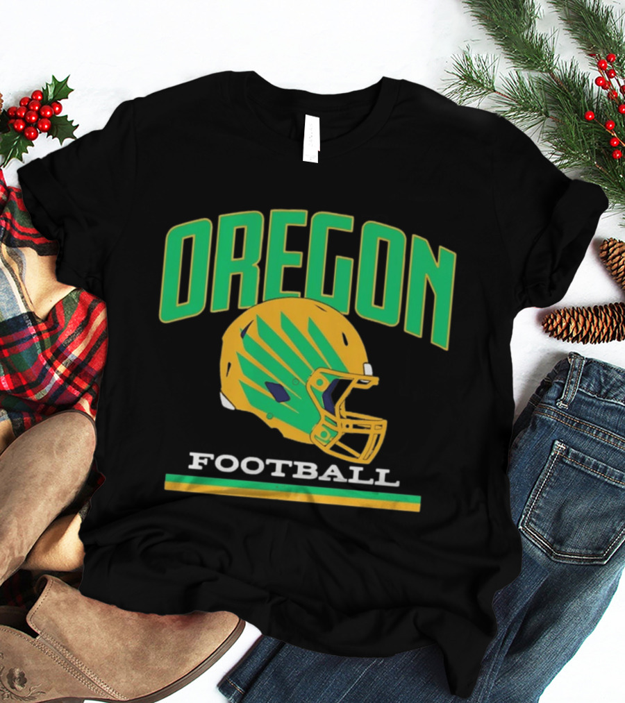 Oregon Ducks Football Team Helmet T-Shirt