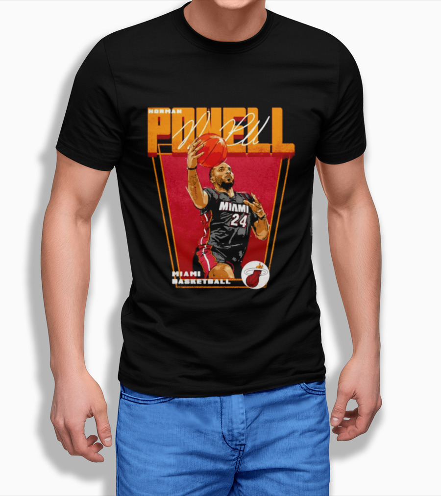 Norman Powell Miami Basketball 24 T-Shirt