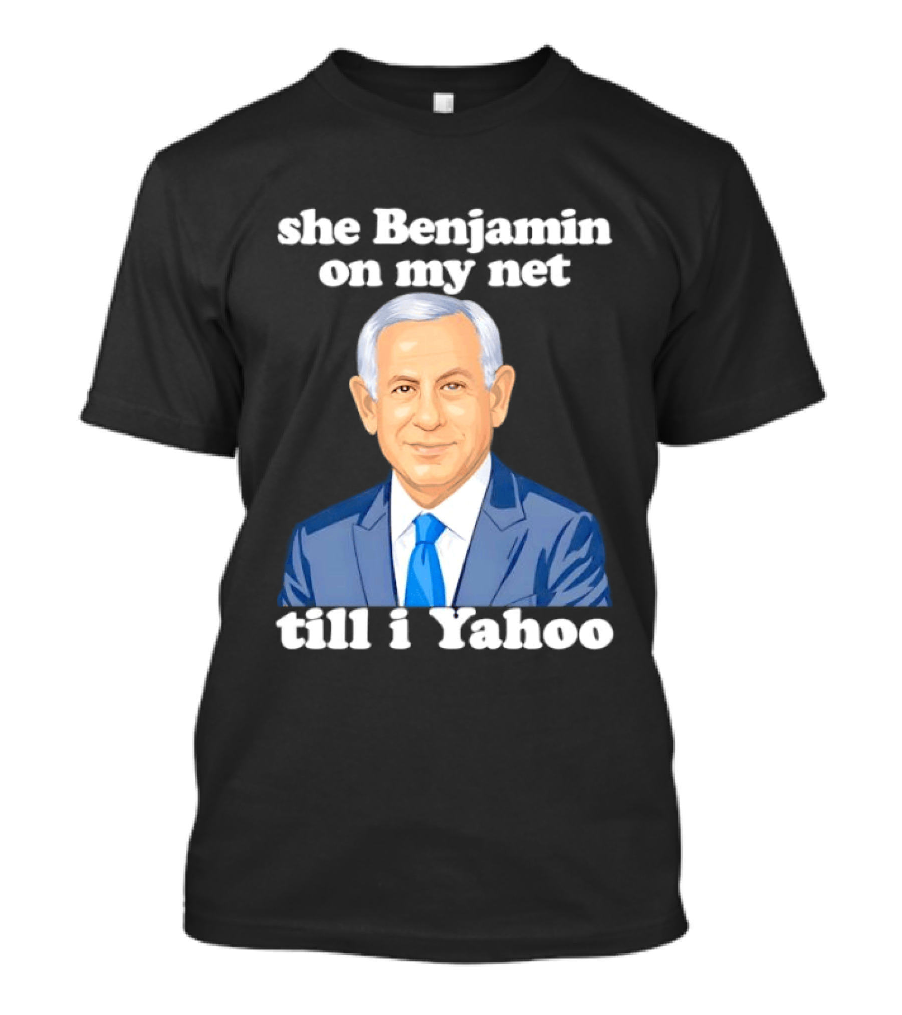 She Benjamin On My Net Till I Yahoo Cartoon Benjamin Portrait Blue Suit T-Shirt