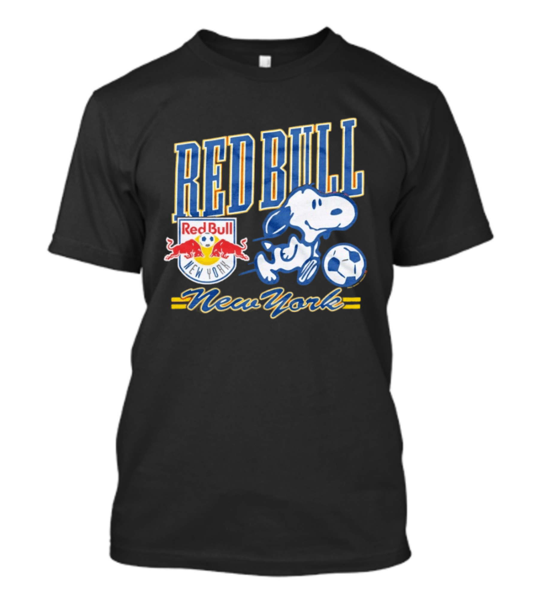Peanuts Snoopy Red Bull New York Soccer Collaboration T-Shirt