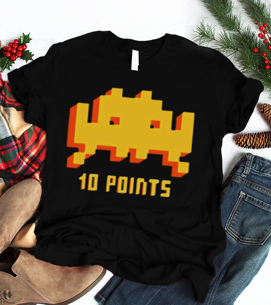 Roy IT Crowd Space Invader 10 Points Game Reference T-Shirt