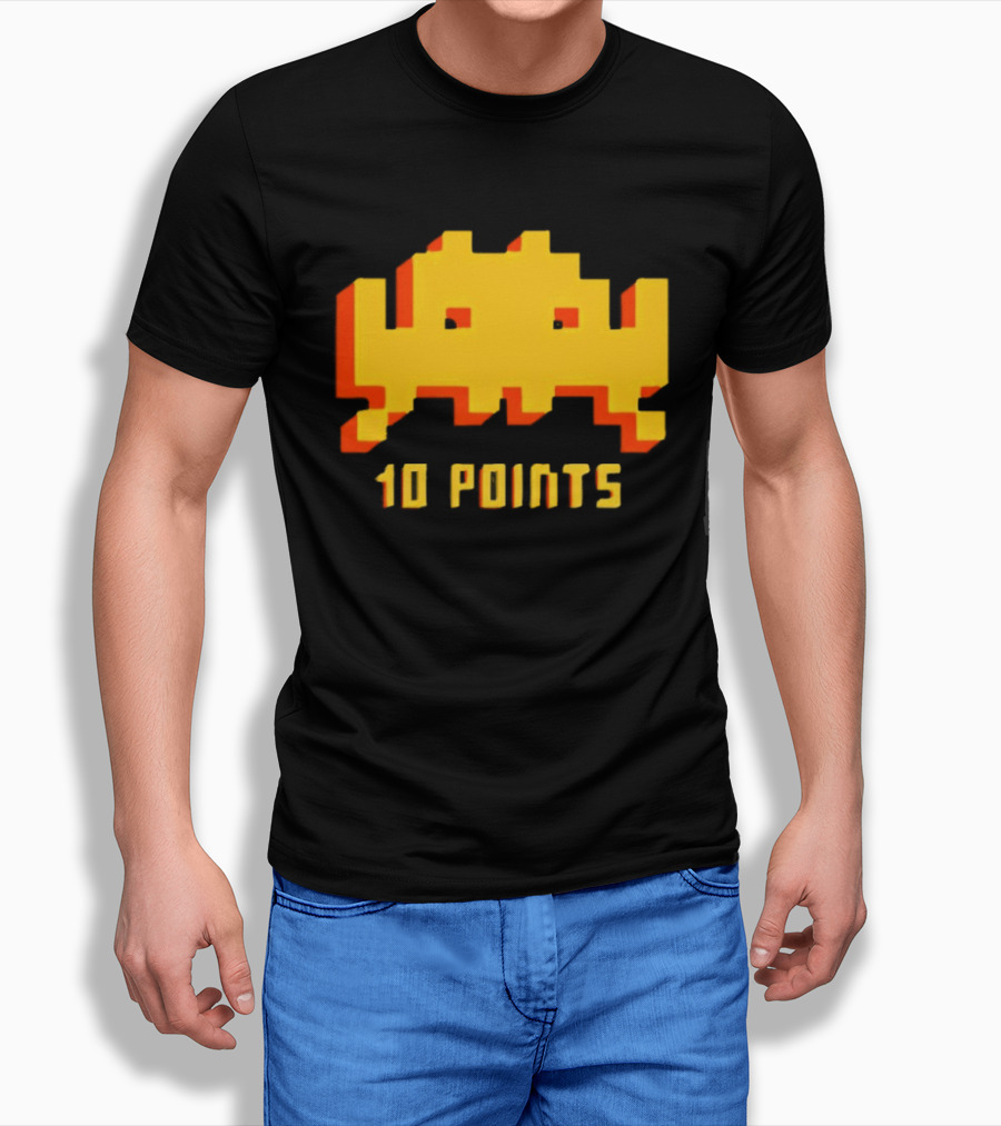 Roy IT Crowd Space Invader 10 Points Game Reference T-Shirt