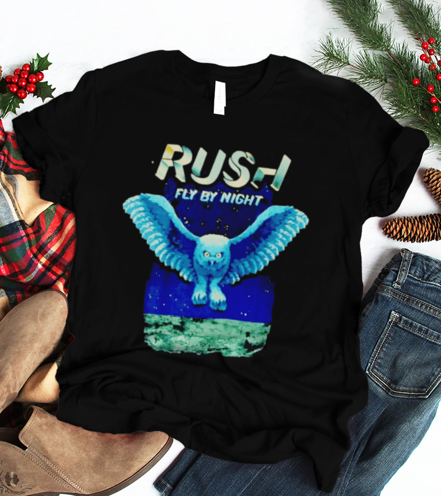 Rush Fly By Night Album Owl T-Shirt