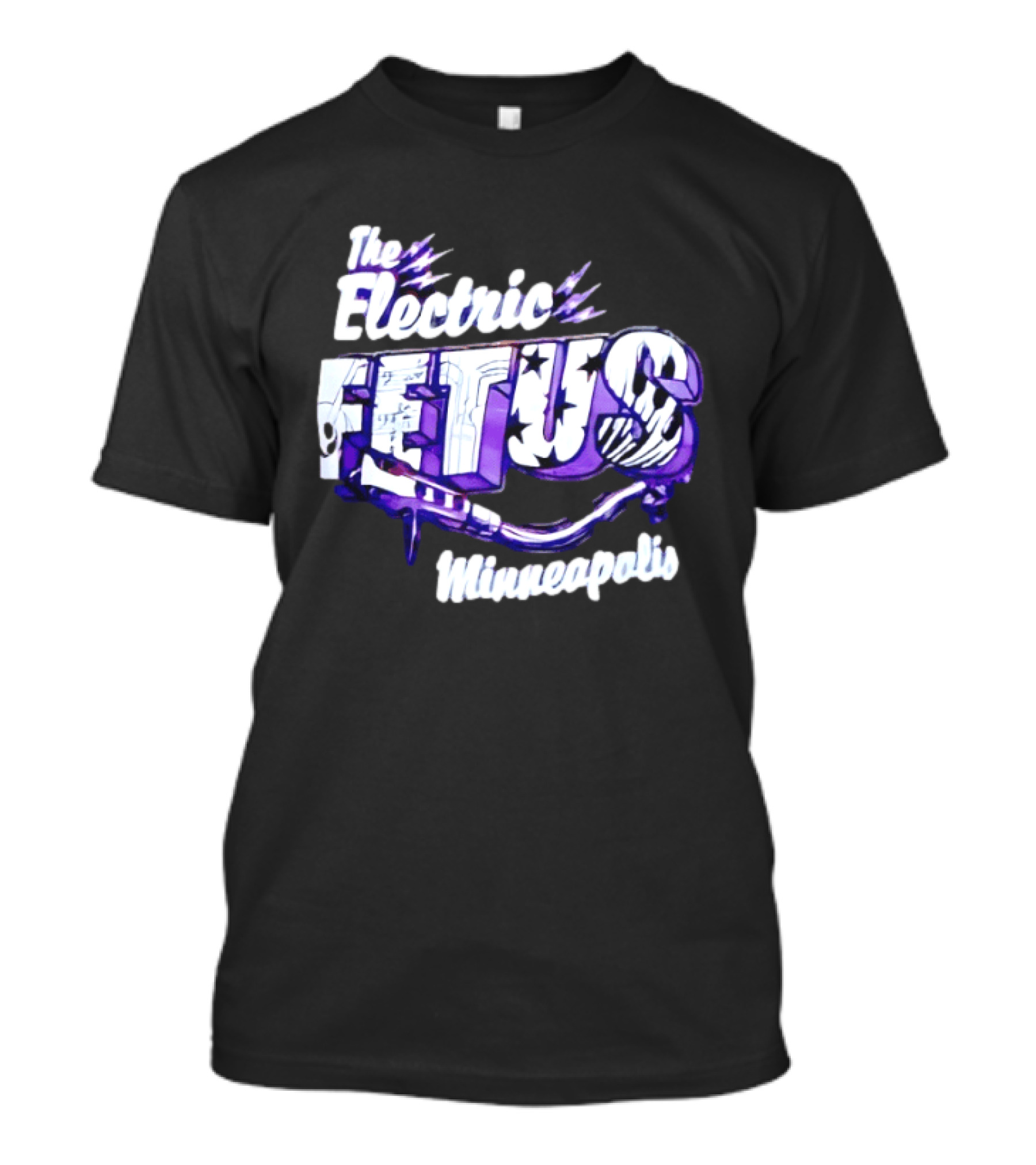 The Electric Fetus Minneapolis Purple Stars And Stripes T-Shirt