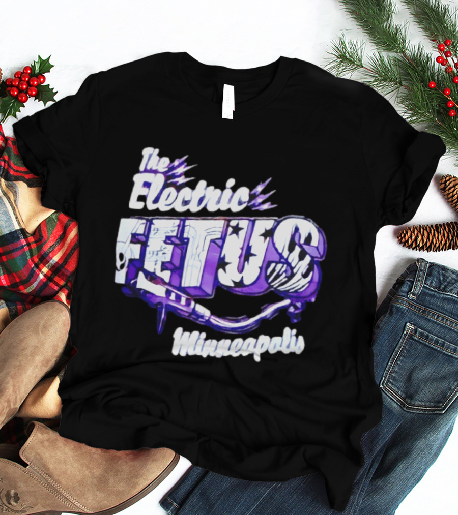 The Electric Fetus Minneapolis Purple Stars And Stripes T-Shirt