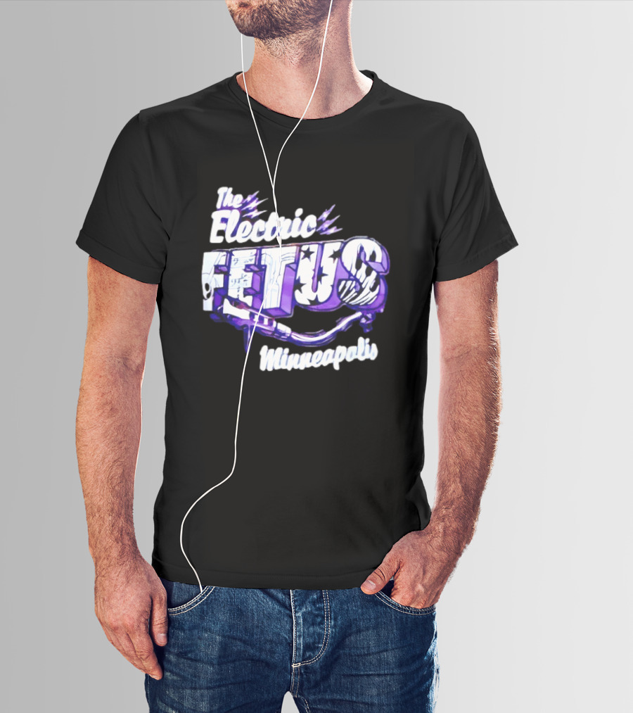 The Electric Fetus Minneapolis Purple Stars And Stripes T-Shirt