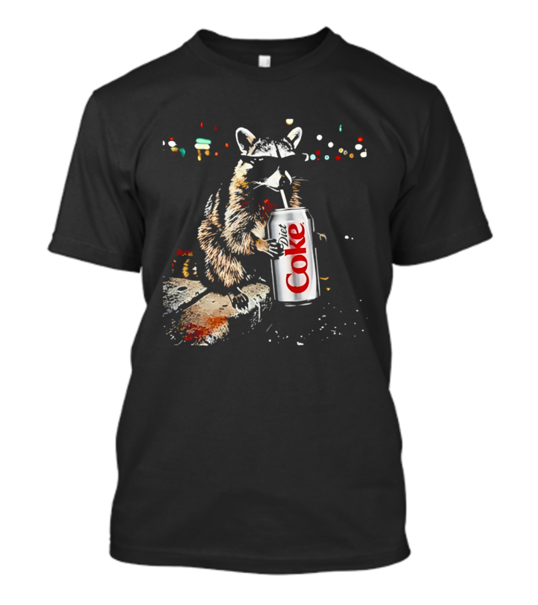 Three Raccoons Holding Diet Coke Can T-Shirt