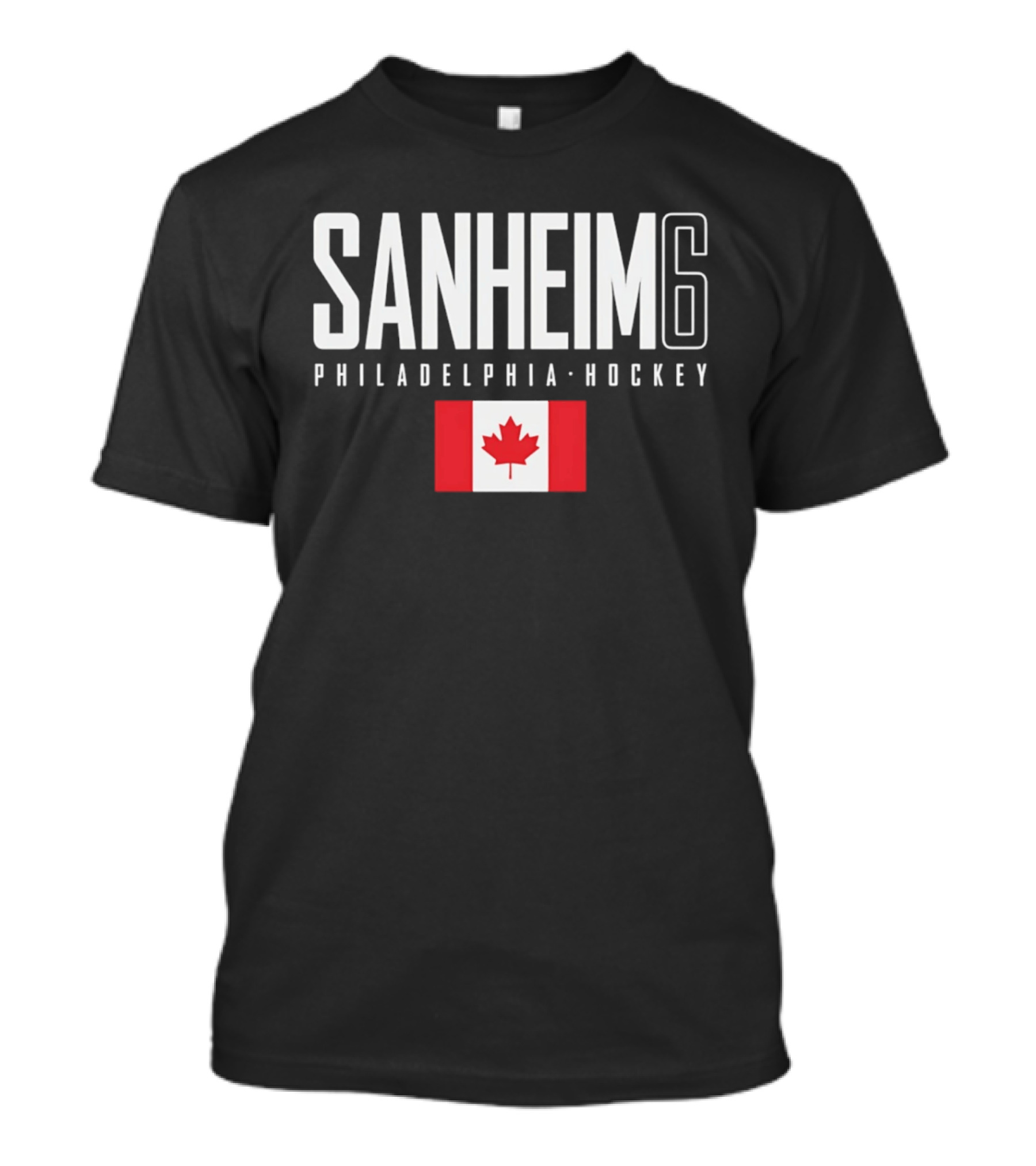 Sanheim 6 Philadelphia Hockey Canada Flag T-Shirt