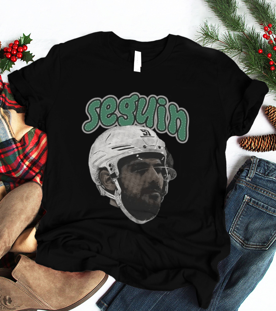 Seguin Dallas Stars Hockey Big Face T-Shirt