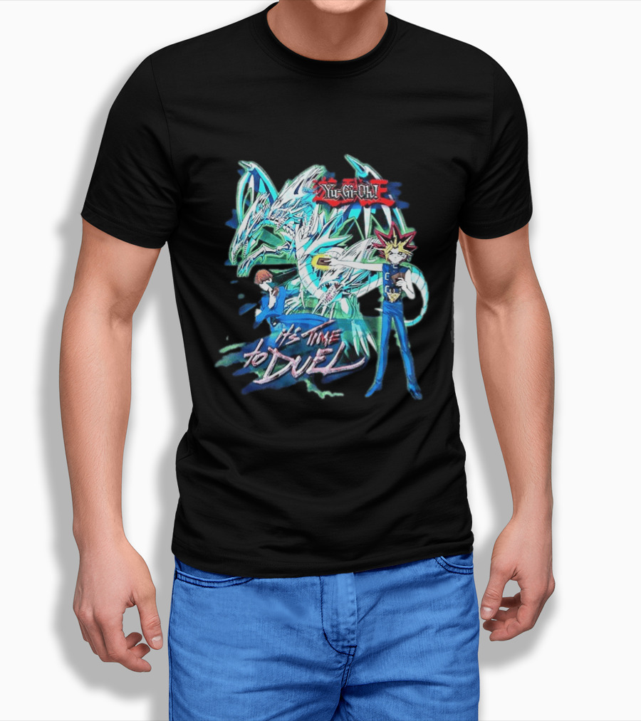 Yu Gi Oh Master Duel It's Time To Duel Blue Eyes White Dragon Yugi Kaiba T-Shirt