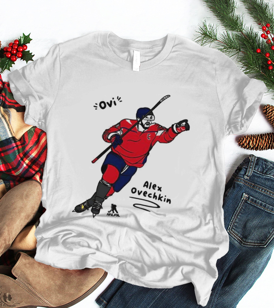 Ovi Cartoon Alex Ovechkin Washington Capitals Hockey T-Shirt