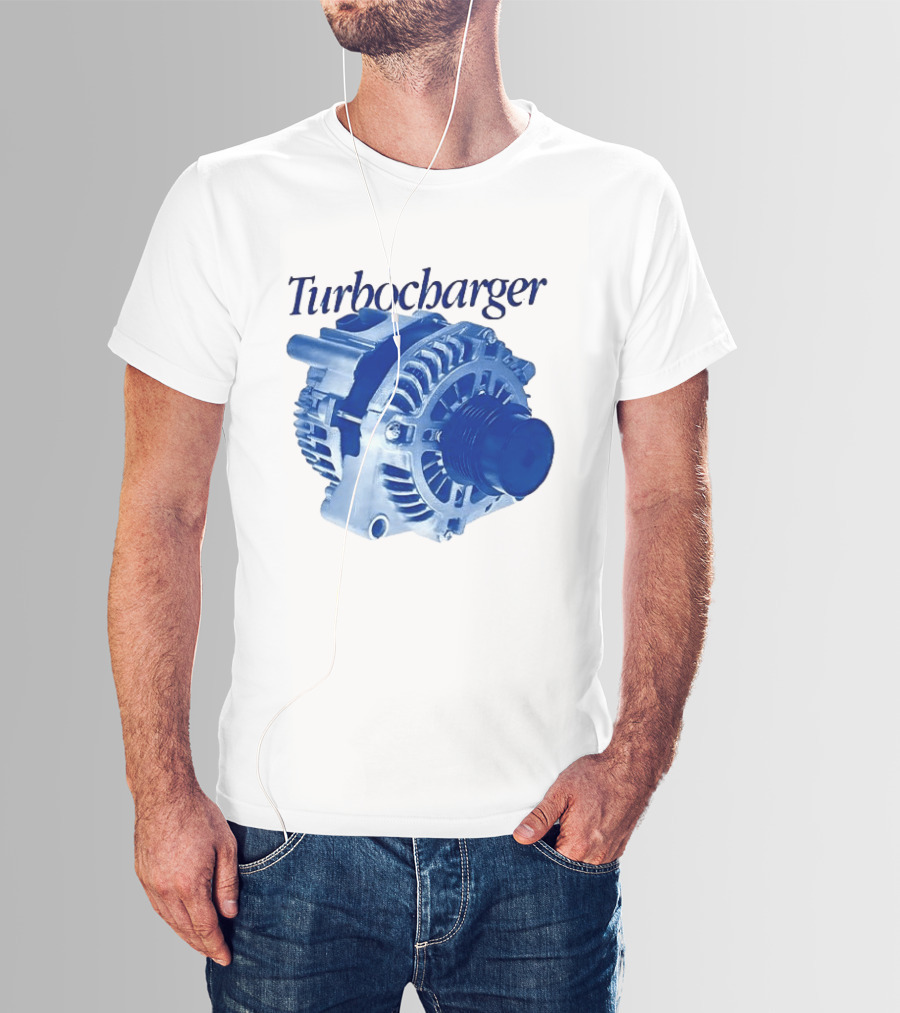 Turbocharger Alternator Blue Highlight T-Shirt