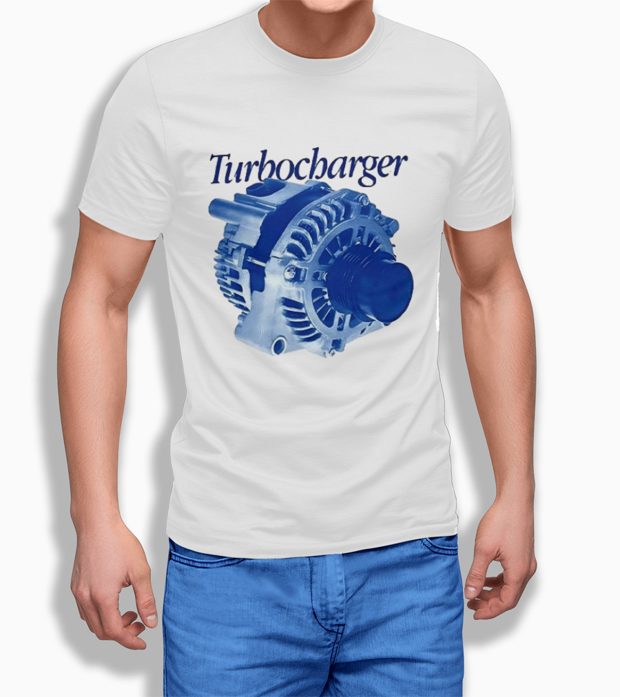 Turbocharger Alternator Blue Highlight T-Shirt