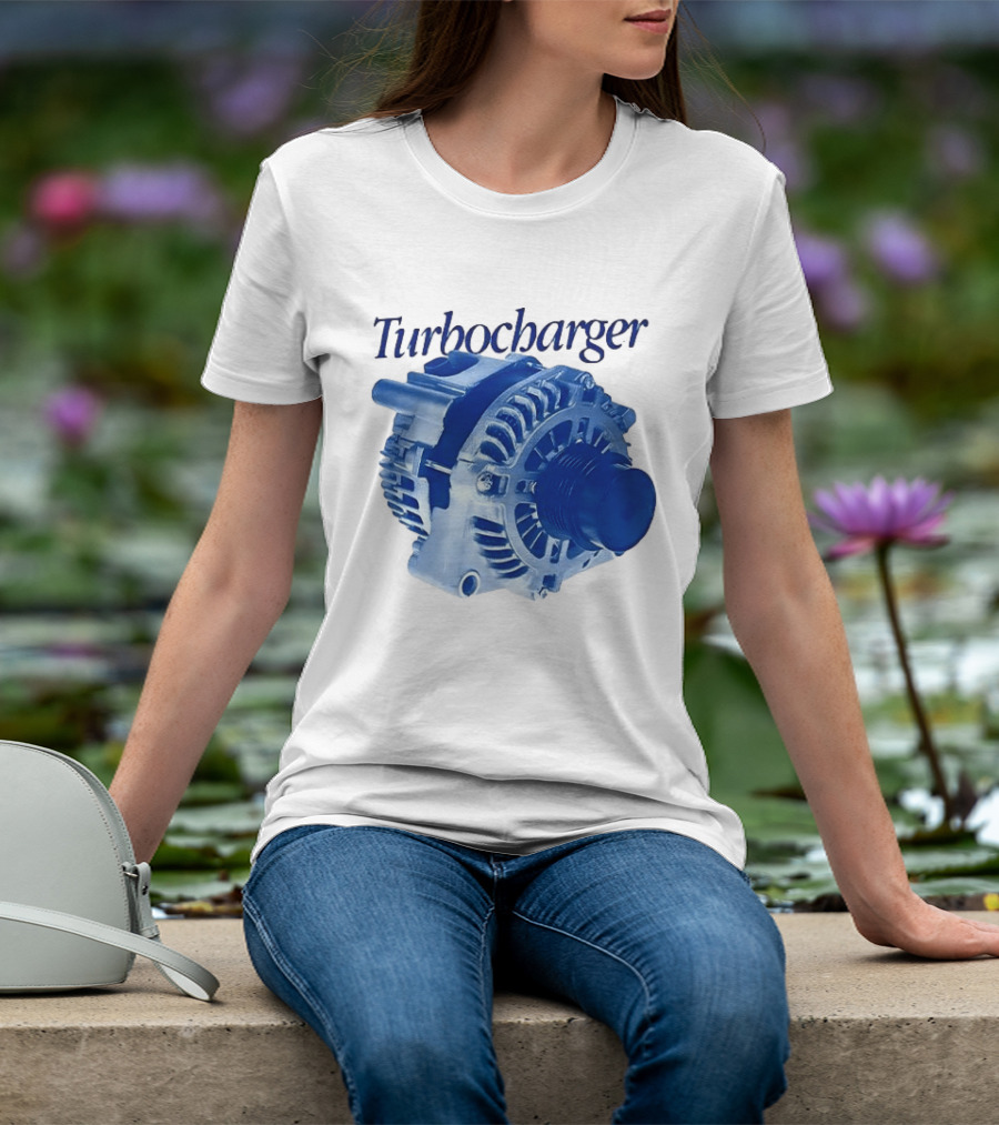 Turbocharger Alternator Blue Highlight T-Shirt