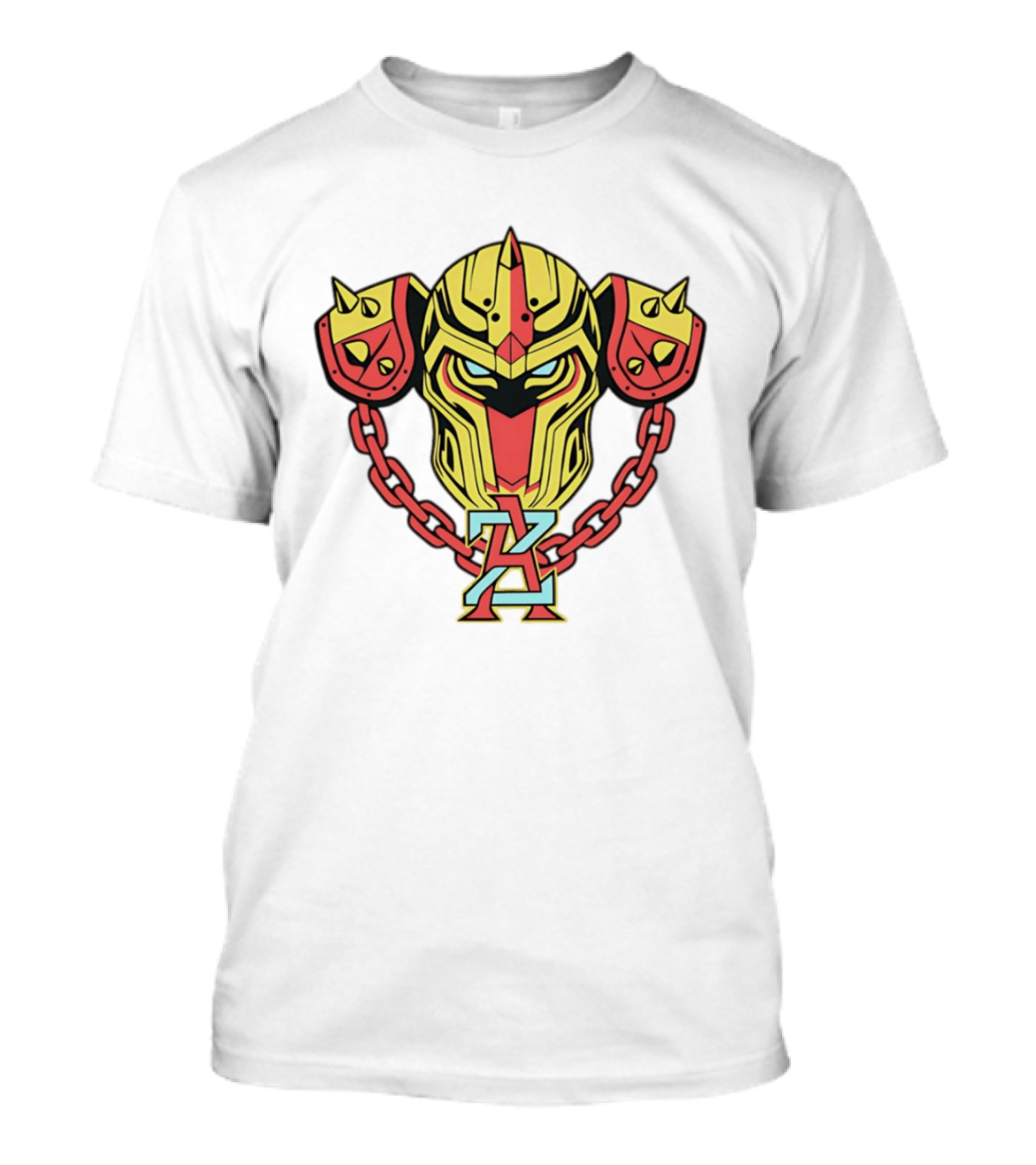 Arizona Juggernauts Robot Helmet Symbol With Chains T-Shirt