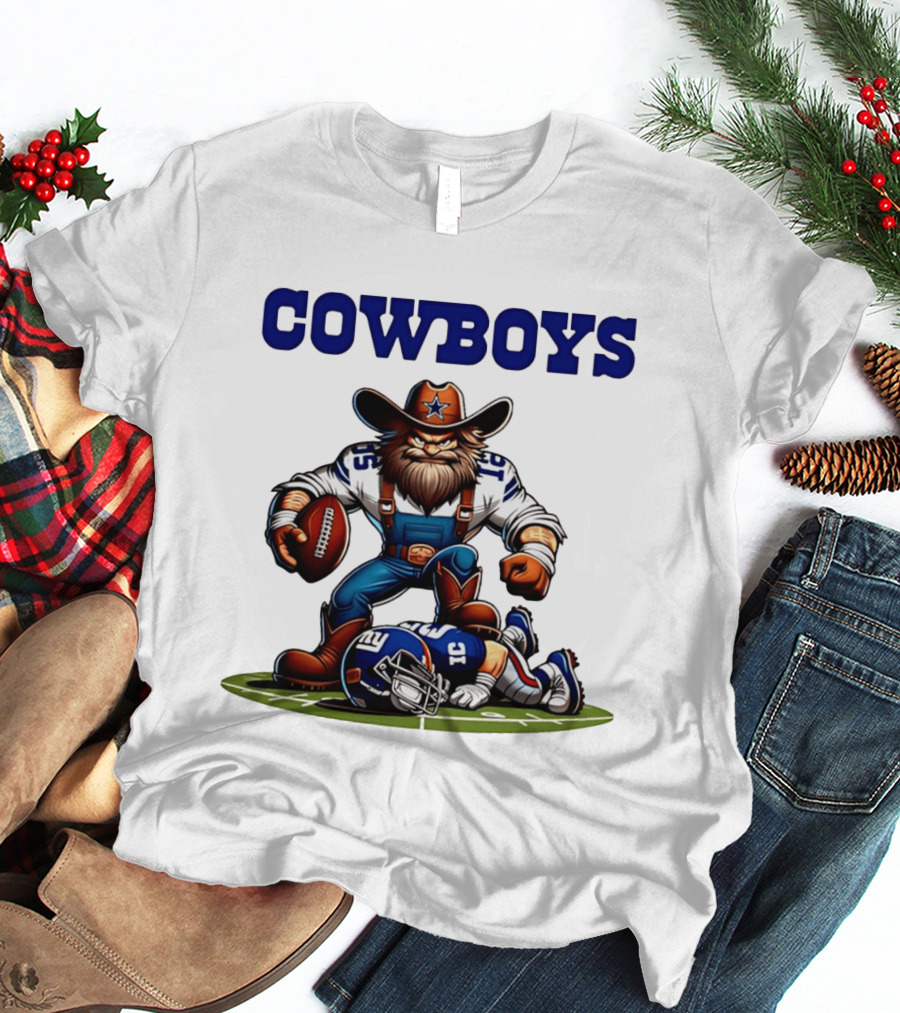 Cowboys Vs Giants Rivalry Iconic Clash Dallas Football Victory T-Shirt