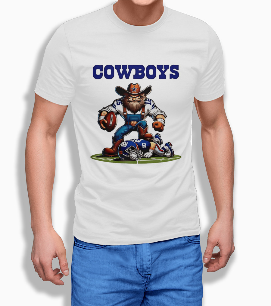 Cowboys Vs Giants Rivalry Iconic Clash Dallas Football Victory T-Shirt
