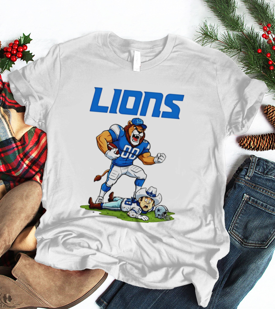 Detroit Lions Rivalry Victory Over Dallas Cowboys T-Shirt