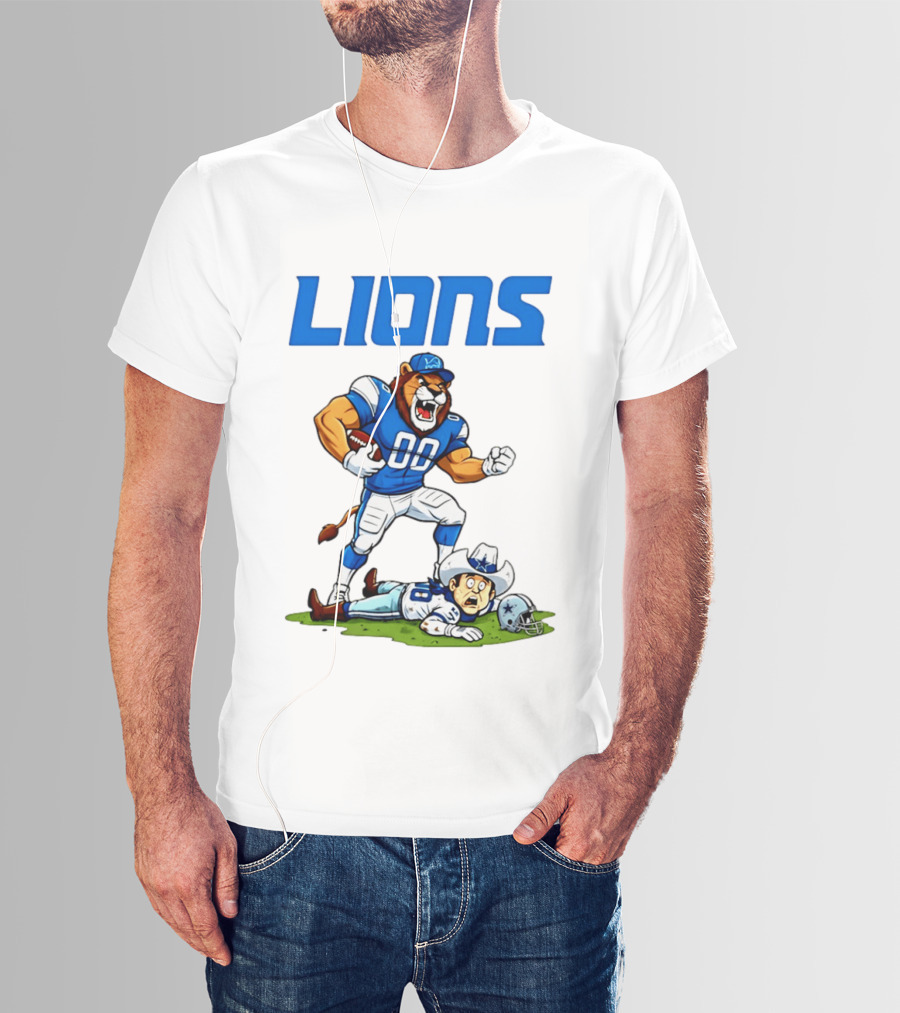 Detroit Lions Rivalry Victory Over Dallas Cowboys T-Shirt