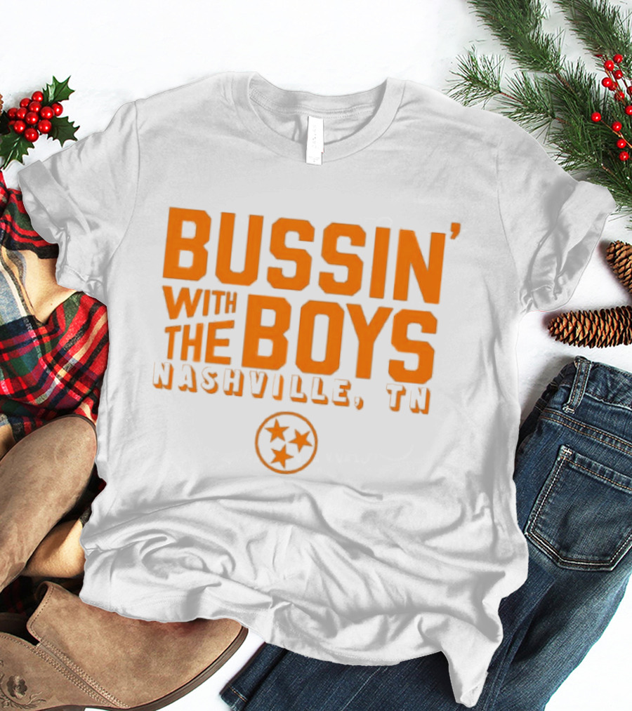 Bussin With The Boys Nashville TN Star Circle T-Shirt