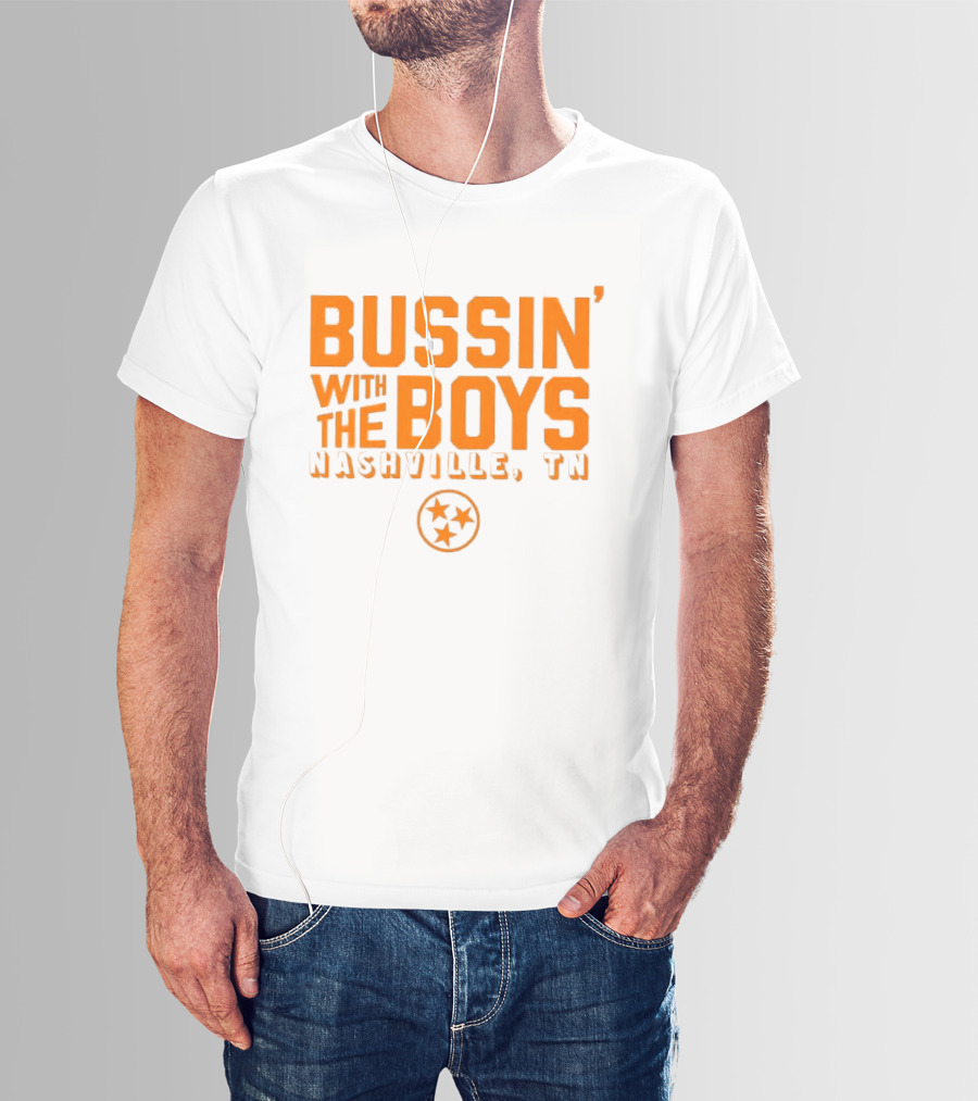 Bussin With The Boys Nashville TN Star Circle T-Shirt