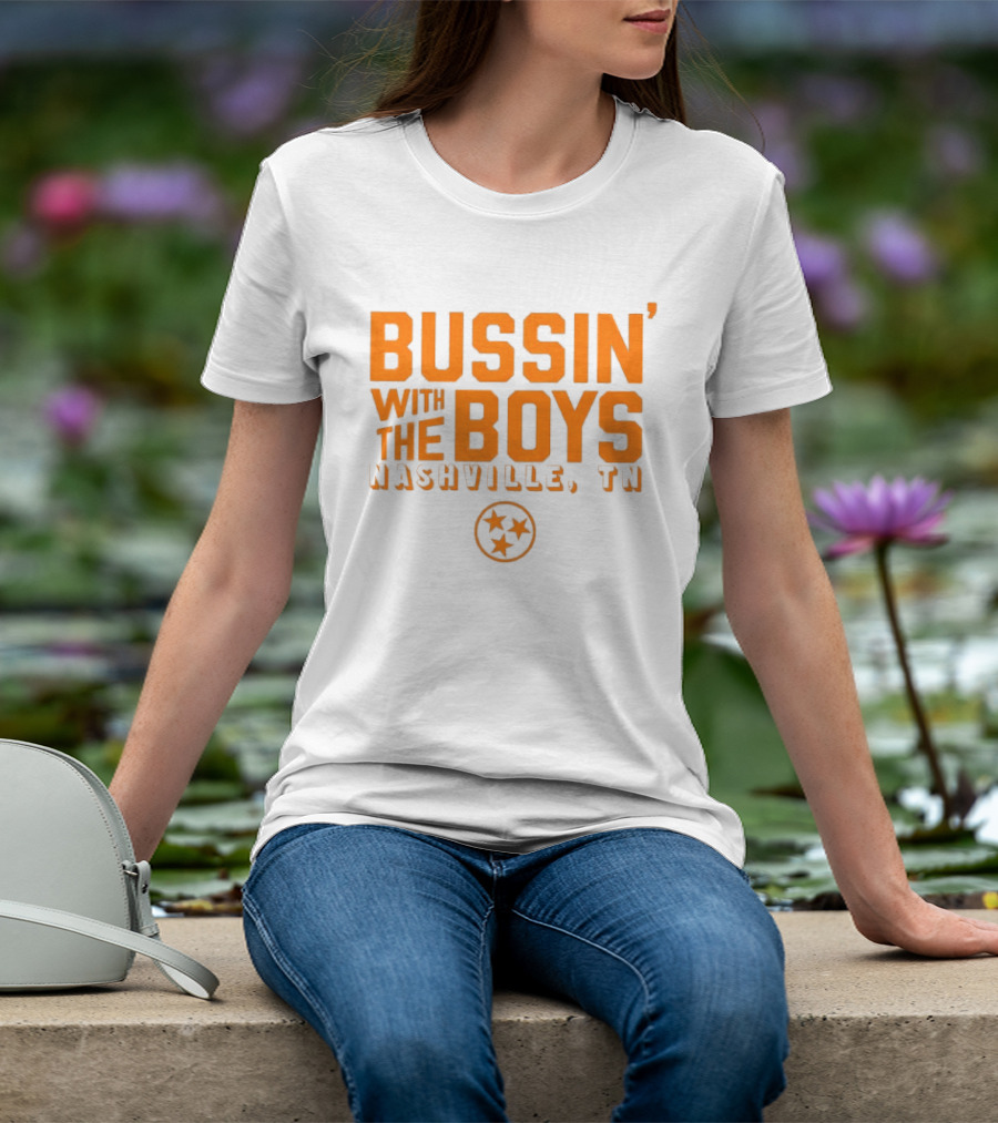 Bussin With The Boys Nashville TN Star Circle T-Shirt