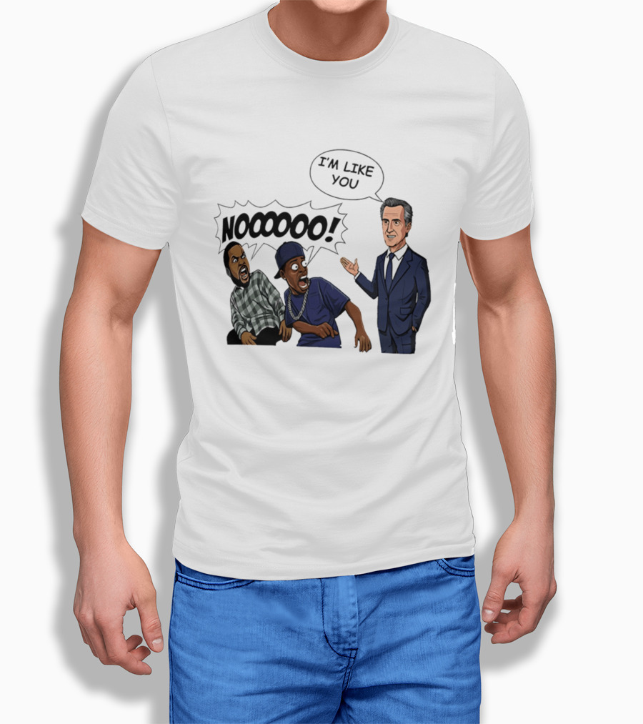 Gavin Newsom I'm Like You Nooooo Cartoon Meme Reaction T-Shirt