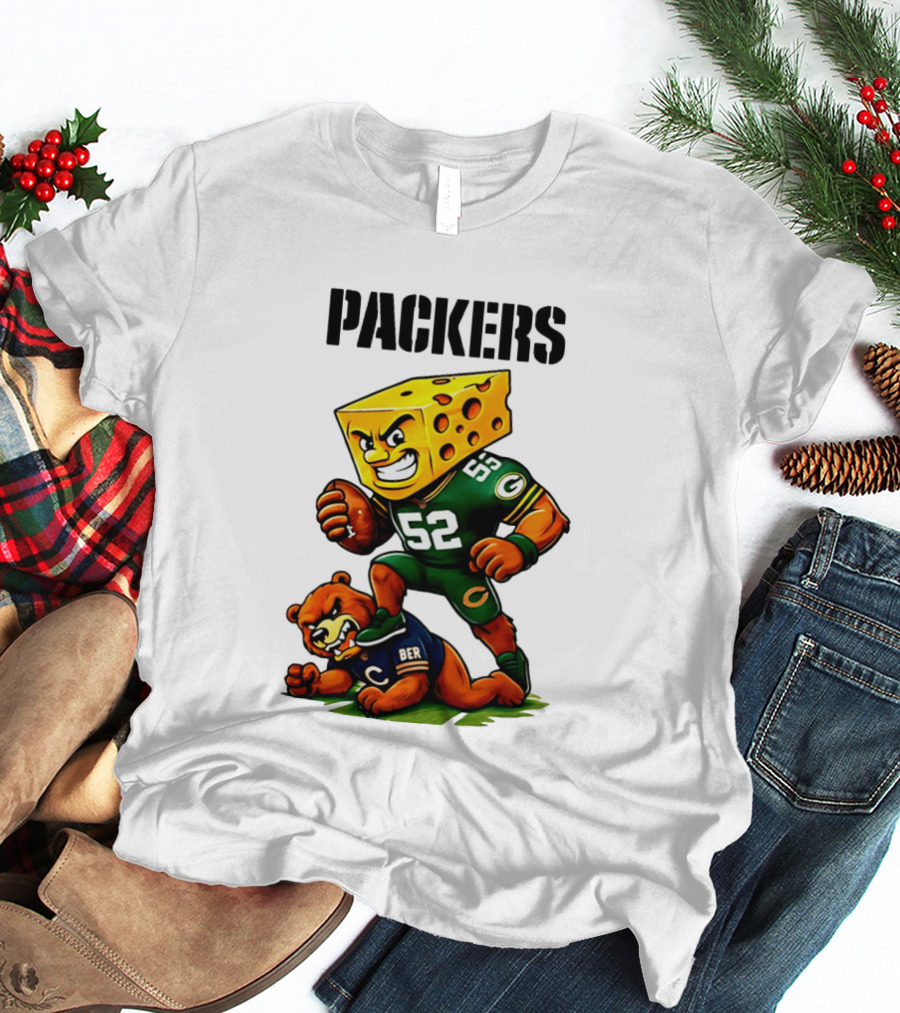 Packers Vs Bears Cheesehead Dominance Rivalry Showdown T-Shirt
