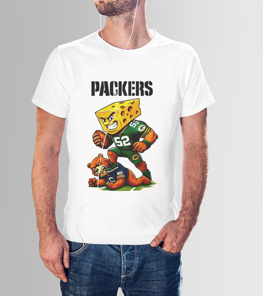 Packers Vs Bears Cheesehead Dominance Rivalry Showdown T-Shirt