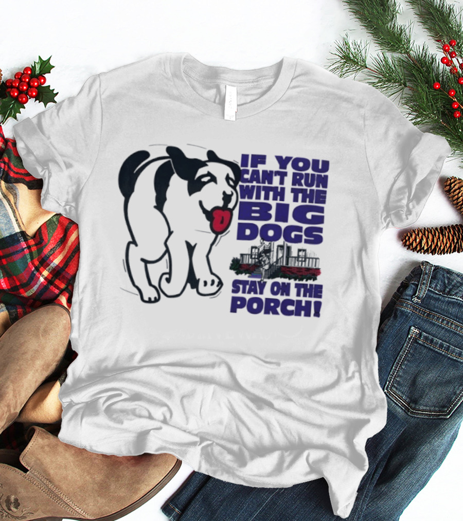 If You Can't Run With The Big Dogs Stay On The Porch Dog T-Shirt