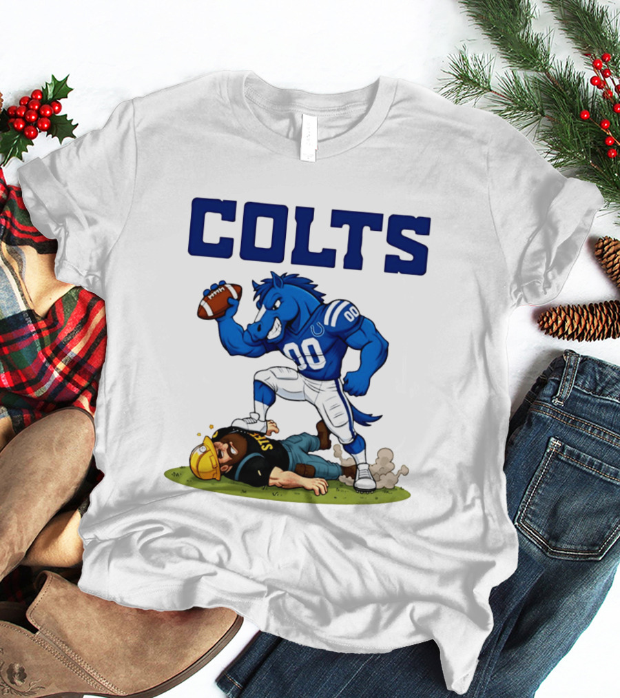 Colts Football Rivalry Humor Vs Steelers Comic T-Shirt