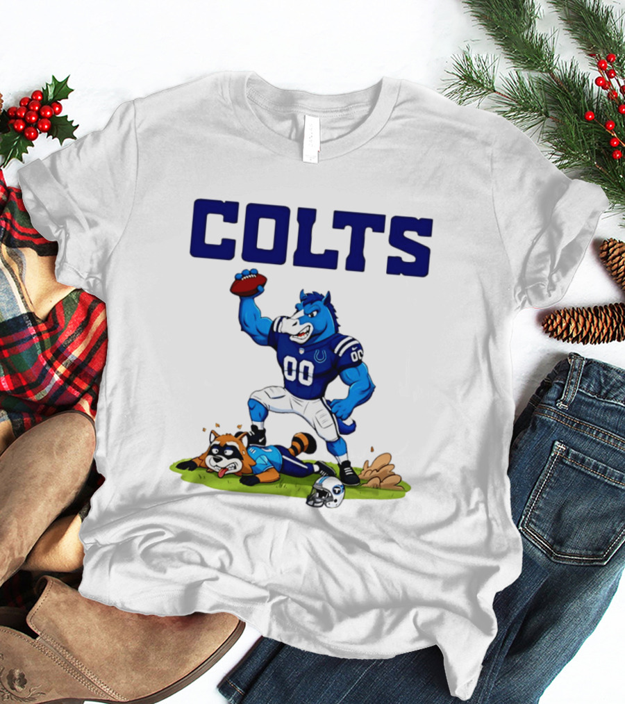 Indianapolis Colts Rivalry Over Tennessee Titans Cartoon T-Shirt