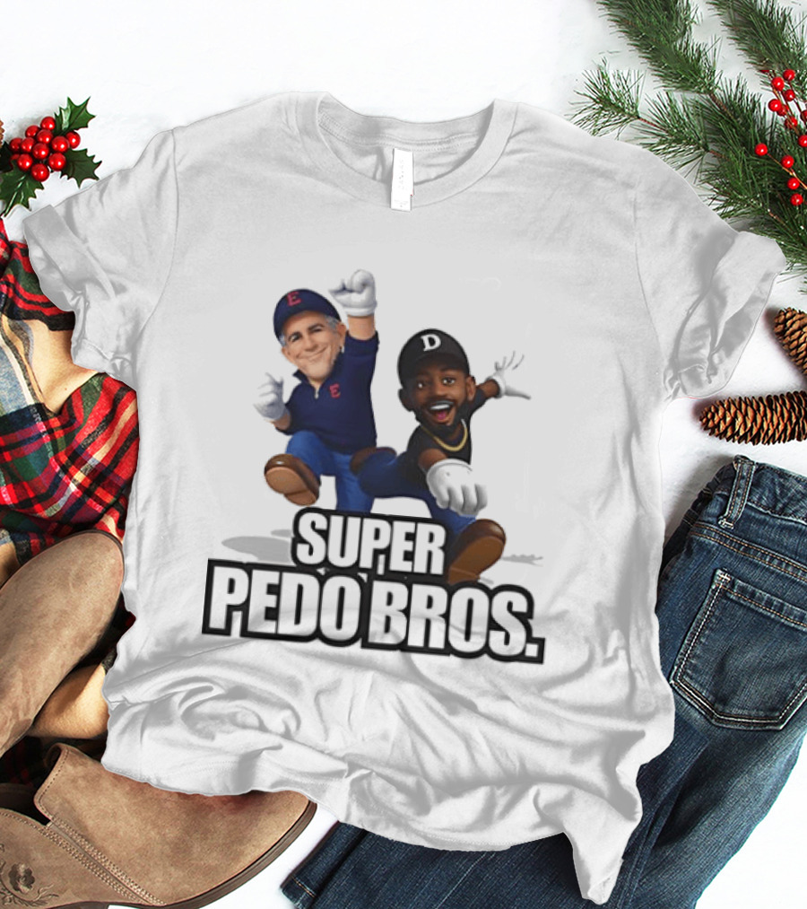 Jeffrey Epstein And Diddy Super Pedo Bros Video Game T-Shirt