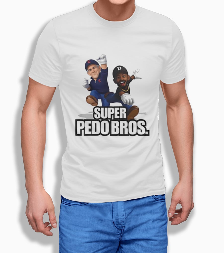 Jeffrey Epstein And Diddy Super Pedo Bros Video Game T-Shirt