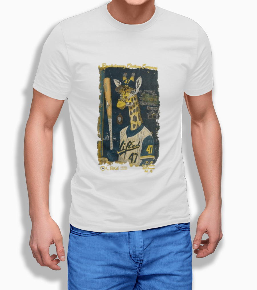 Lifted Research Group 147% Baseball Giraffe 47 T-Shirt
