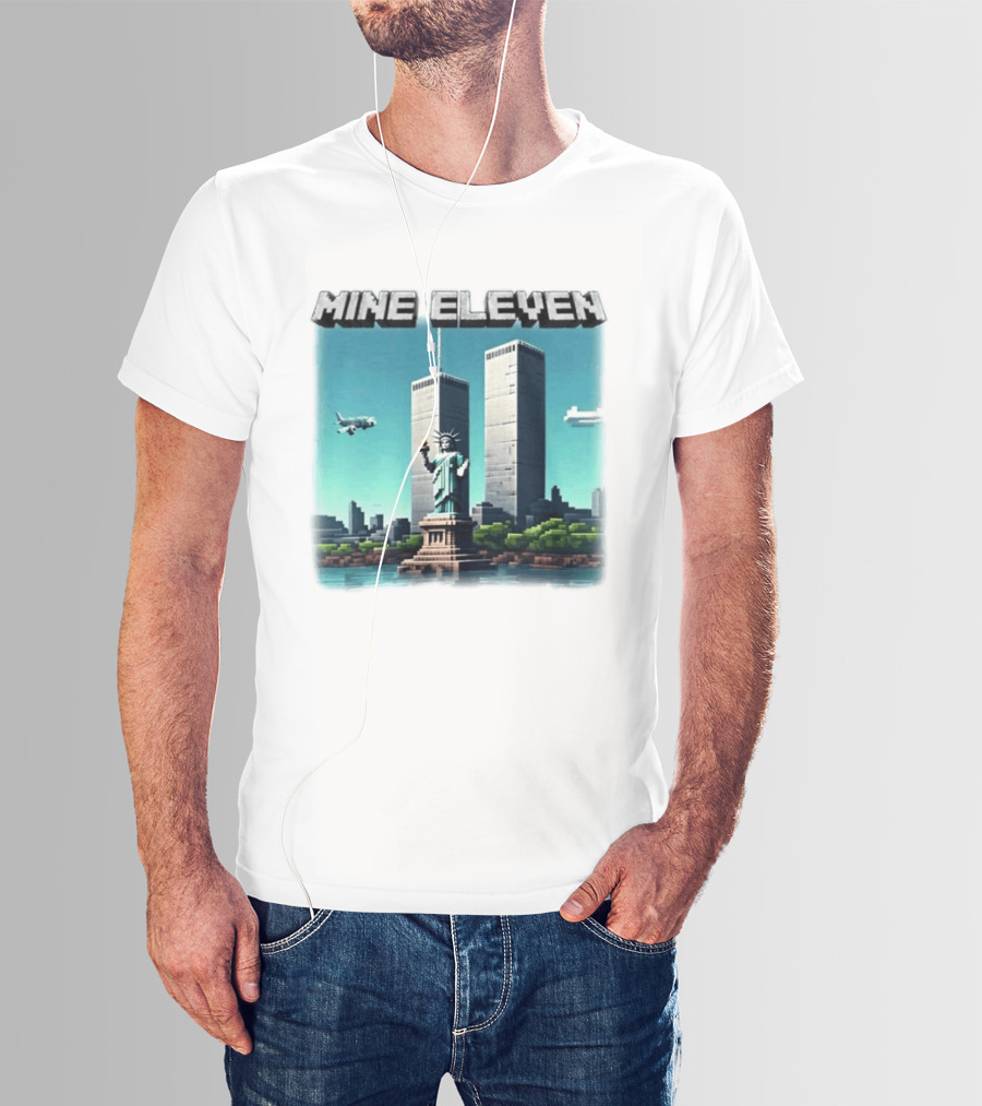 Mine Eleven Statue Of Liberty World Trade Center New York City T-Shirt