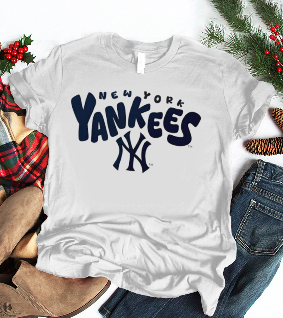 New York Yankees Bubble Crew Neck Yankees NY T-Shirt