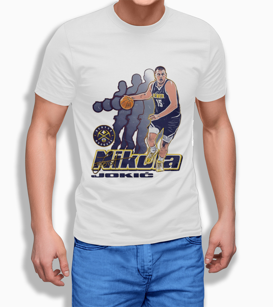 Denver Nuggets Nikola Jokic Basketball Player 15 T-Shirt