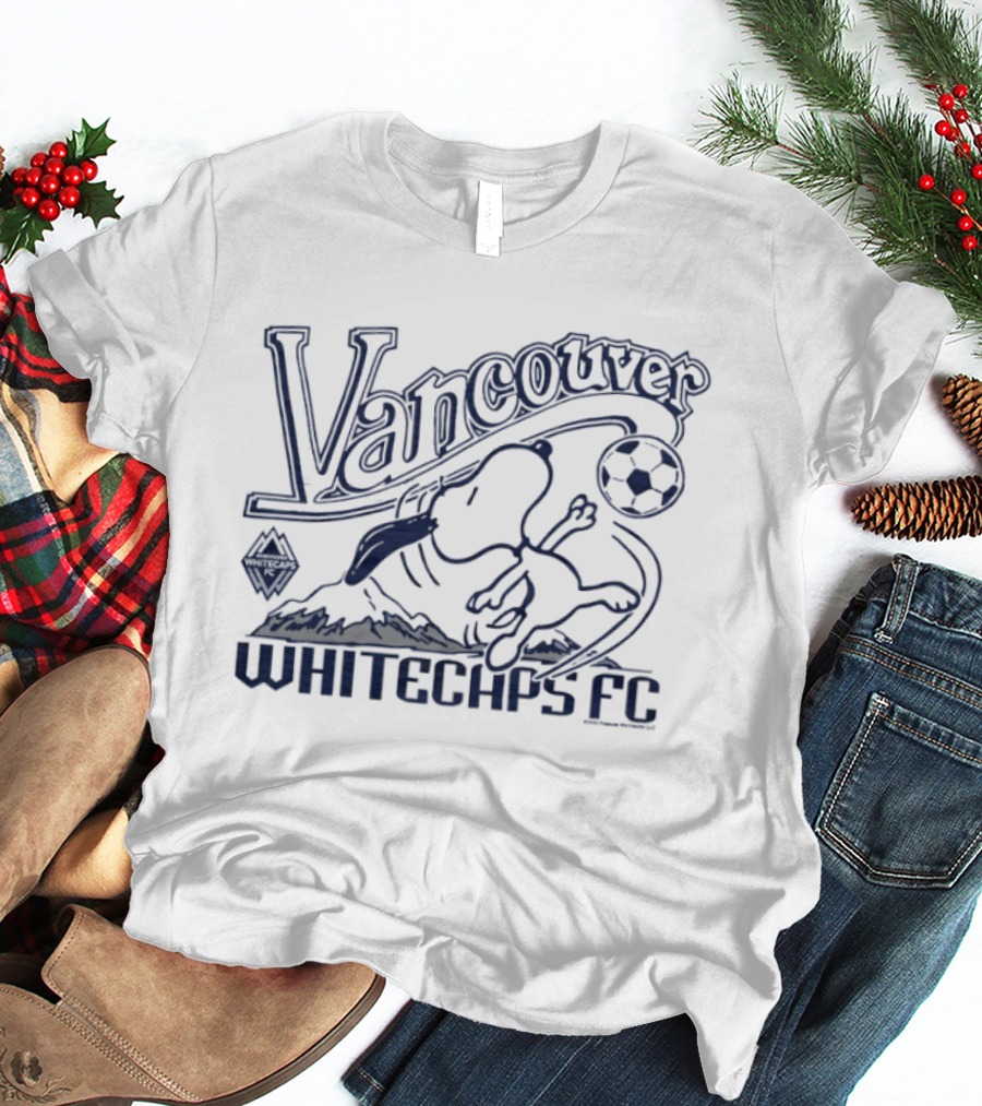 Vancouver Whitecaps FC Peanuts Snoopy Soccer Collaboration T-Shirt