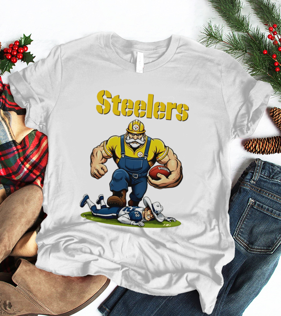 Pittsburgh Steelers Vs Dallas Cowboys Rivalries Football Cartoon T-Shirt
