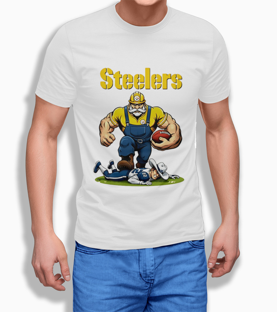 Pittsburgh Steelers Vs Dallas Cowboys Rivalries Football Cartoon T-Shirt